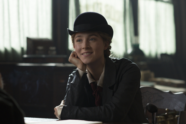 (c) Sony Pictures Jo March (Saoirse Ronan) in Greta Gerwig’s LITTLE WOMEN. Saoirse Ronan Jo March