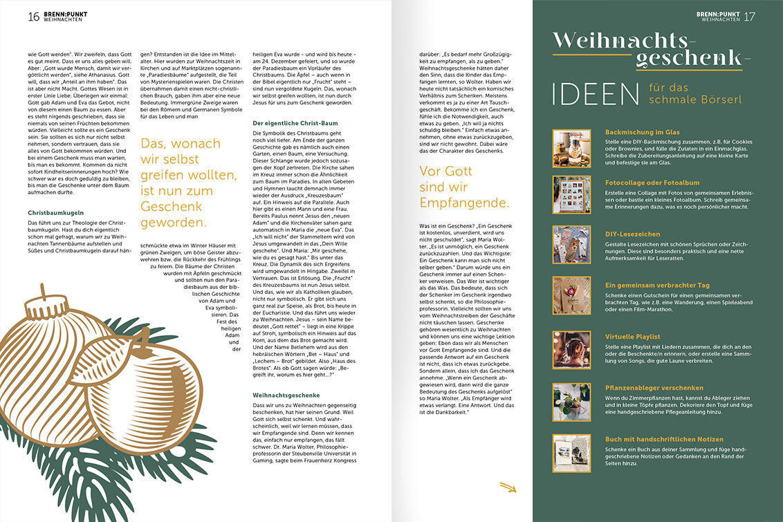 Weihnachtsgeschenk-Ideen