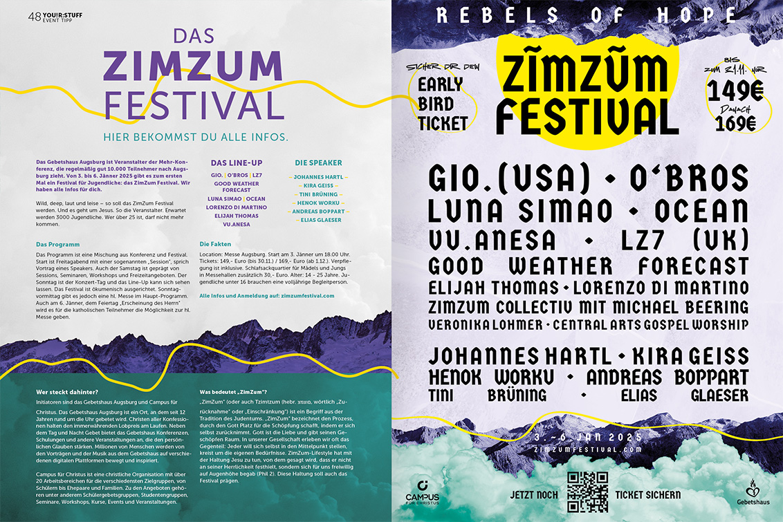 ZIM ZUM, Gebetshaus Augsburg, Festival, Jugend
